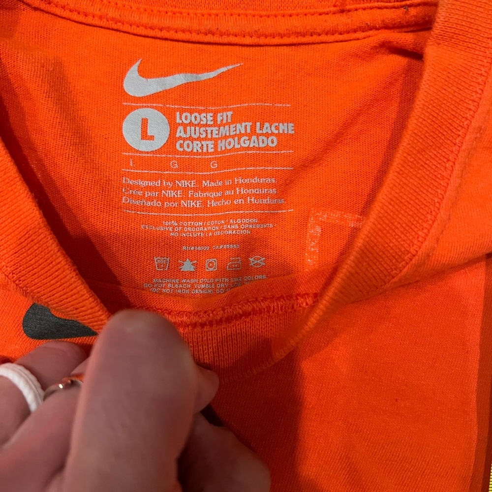 Nike Orange Miami Hurricanes Football Tee - Picture 7 of 7